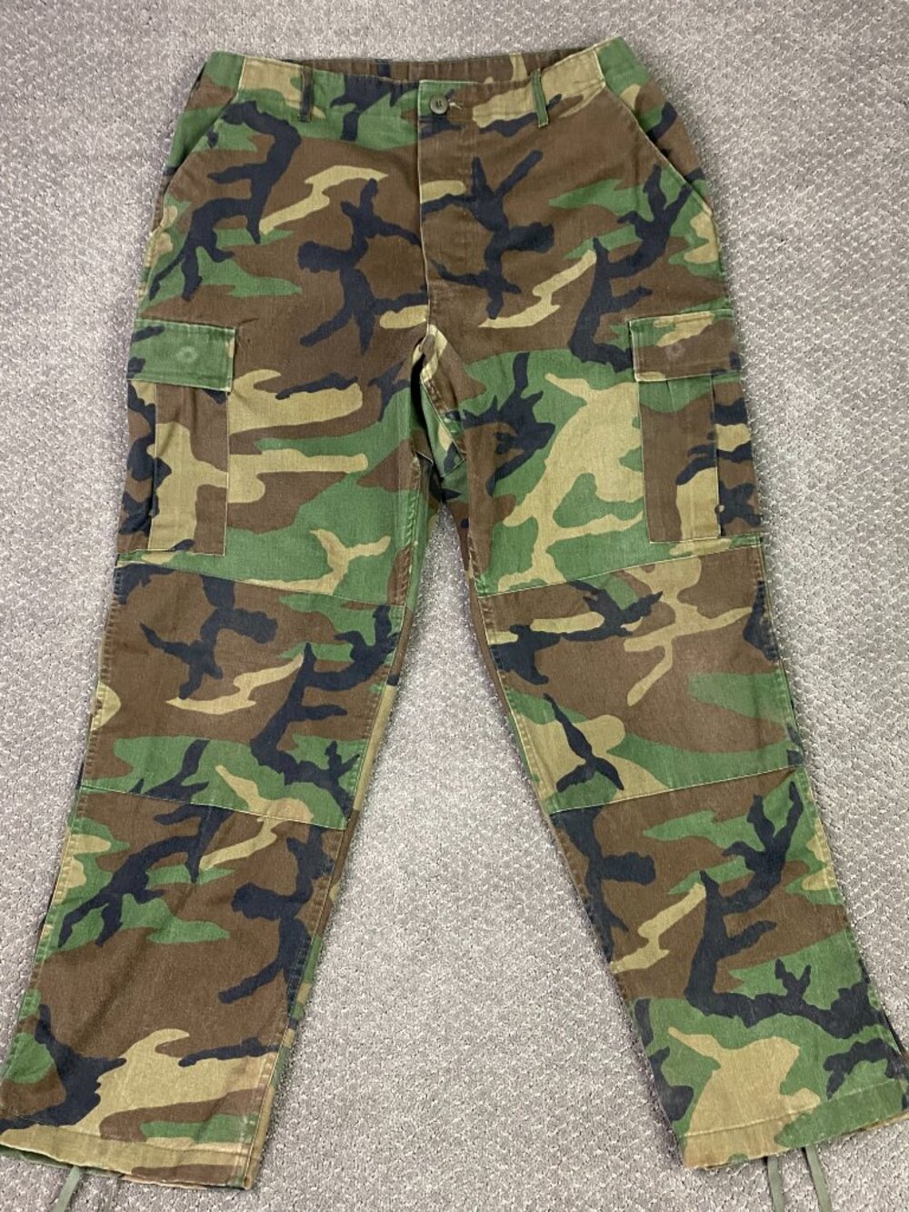 U.S. Army Woodland Camo BDU Cargo Pants Trousers Mens Large Regular Rothco